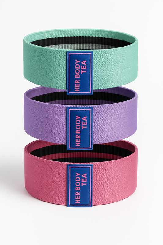 Her Body Tea Fabric Resistance Bands (Set of 3)