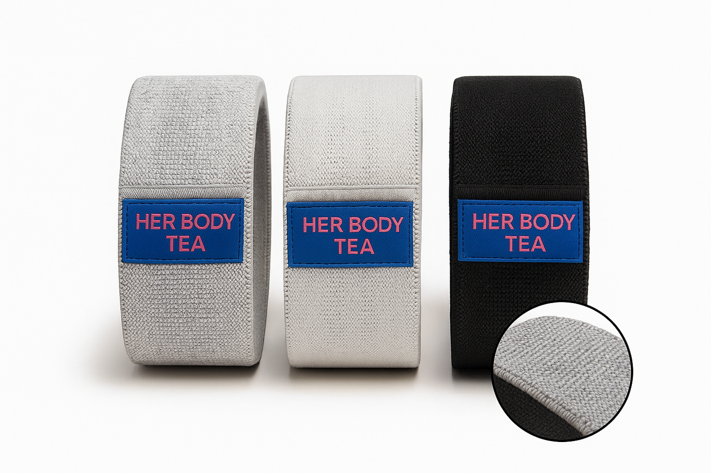 Her Body Tea Fabric Resistance Bands (Set of 3)
